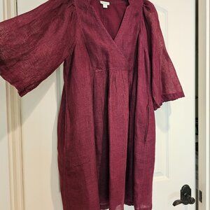 Sundance Linen La Belle Lune Dress, Size L, EUC